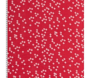 Double Gauze Musselin Kreuze grau